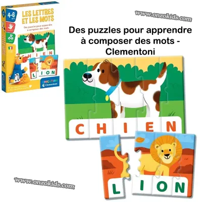 Des puzzles pour apprendre a compose des mots clementoni copie 1