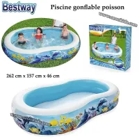 Piscine gonflable poissons 262 cm x 157 cm x 46 cm bestway copie 
